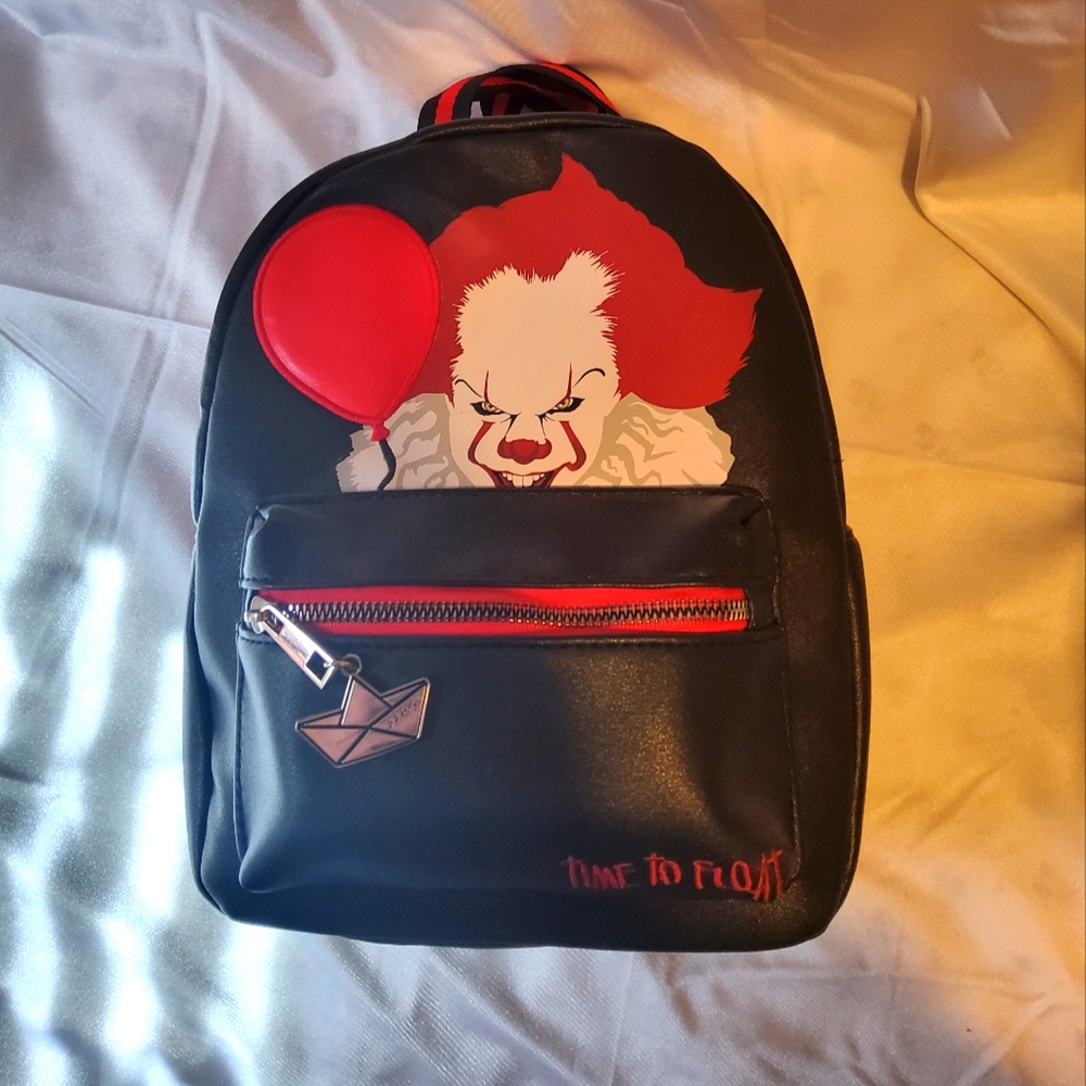 Hot Topic Pennywise/It faux leather bookbag style purse